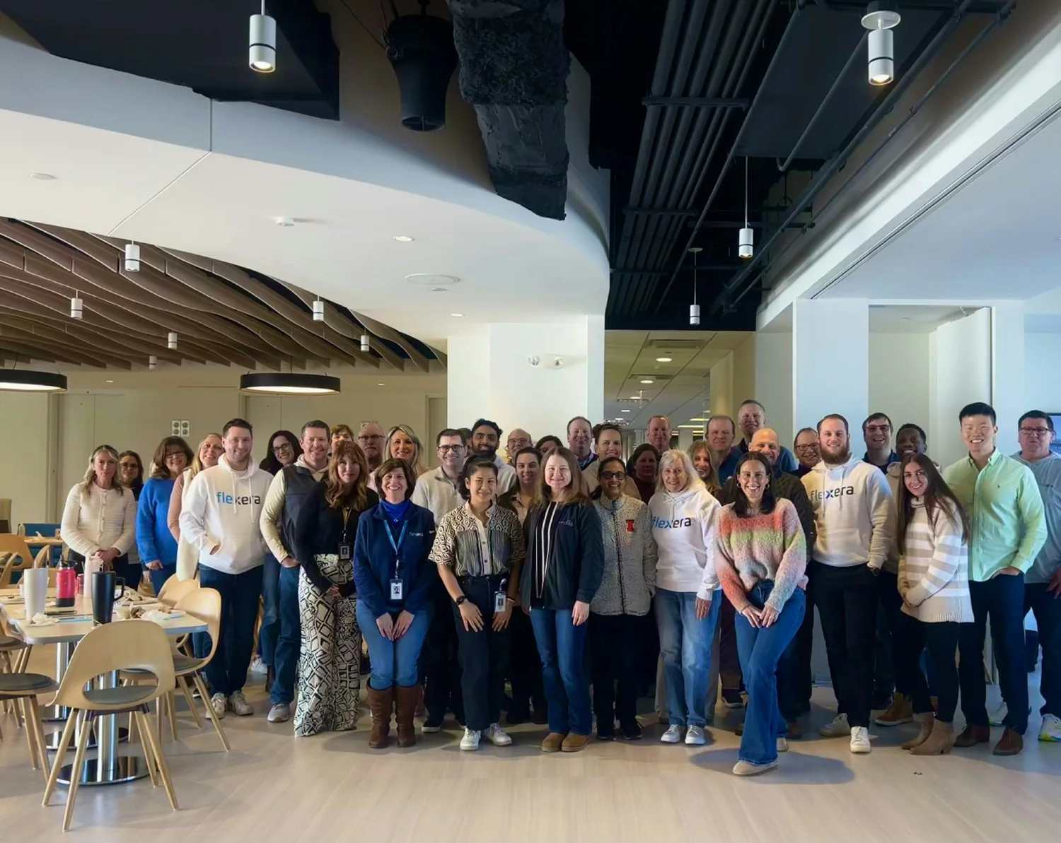 Flexerans fostering connections at a weekly 'Together Tuesday' in the Headquarters!
