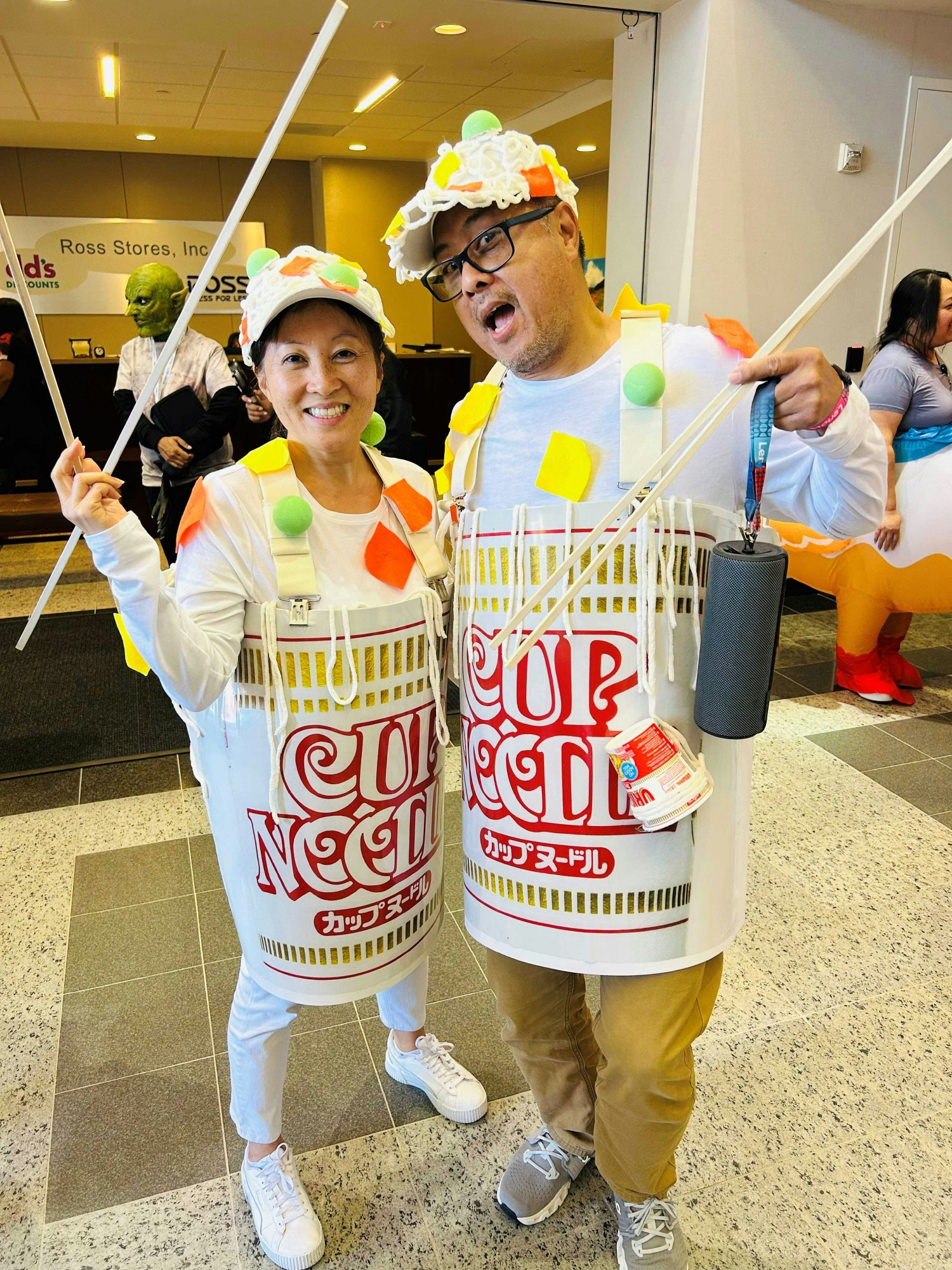 These SOUPERStars were part of the annual Halloween costume contest. The event also includes a pumpkin carving contest.