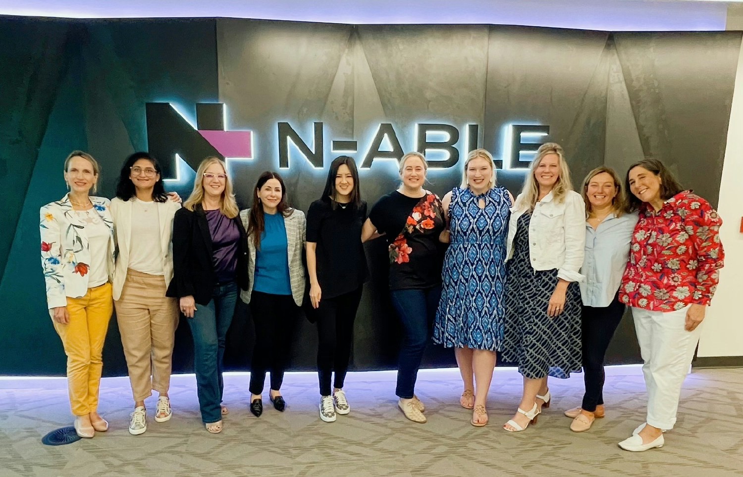 Attendees at our first N-able Women's Leadership Summit at our Austin Collaboration Hub!