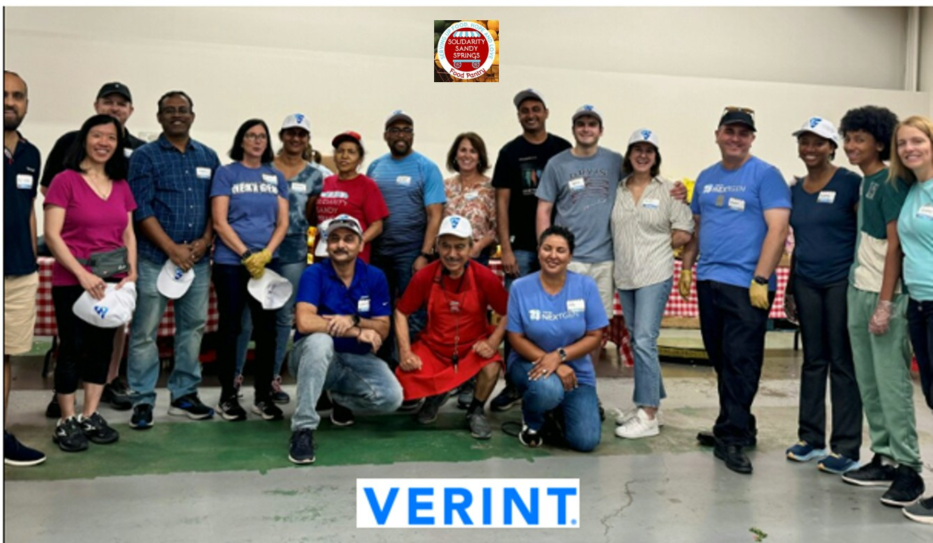 Verinteers helped families in need at Solidarity Food Pantry