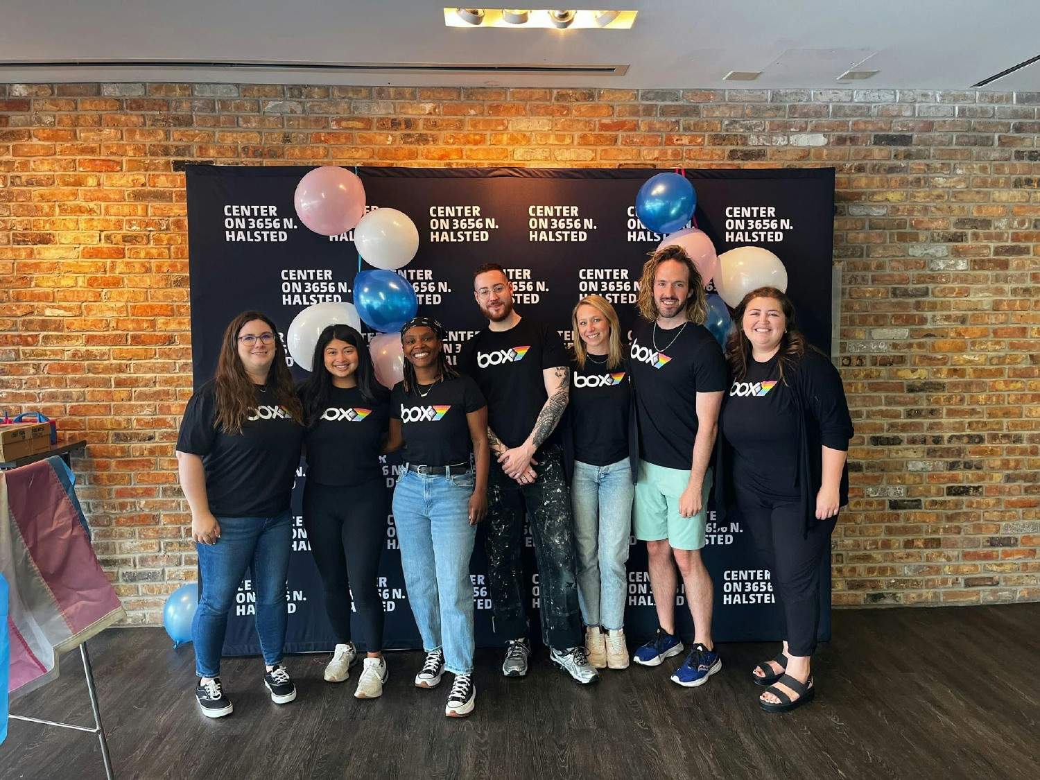 Chicago Boxers volunteered at the Center on Halsted for an ice cream social for Trans youth during Pride Month.