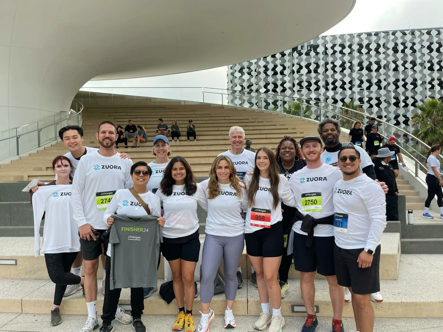 ZEOs participating in the J.P. Morgan Corporate Challenge running event