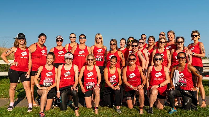 WEX team raised $32,531 and completed the all women's sprint triathlon, Tri for a Cure, to support cancer research, education and prevention in Maine
