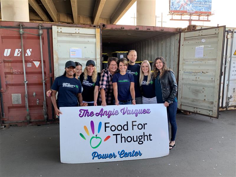 Denver Volunteer at Food for Thought 