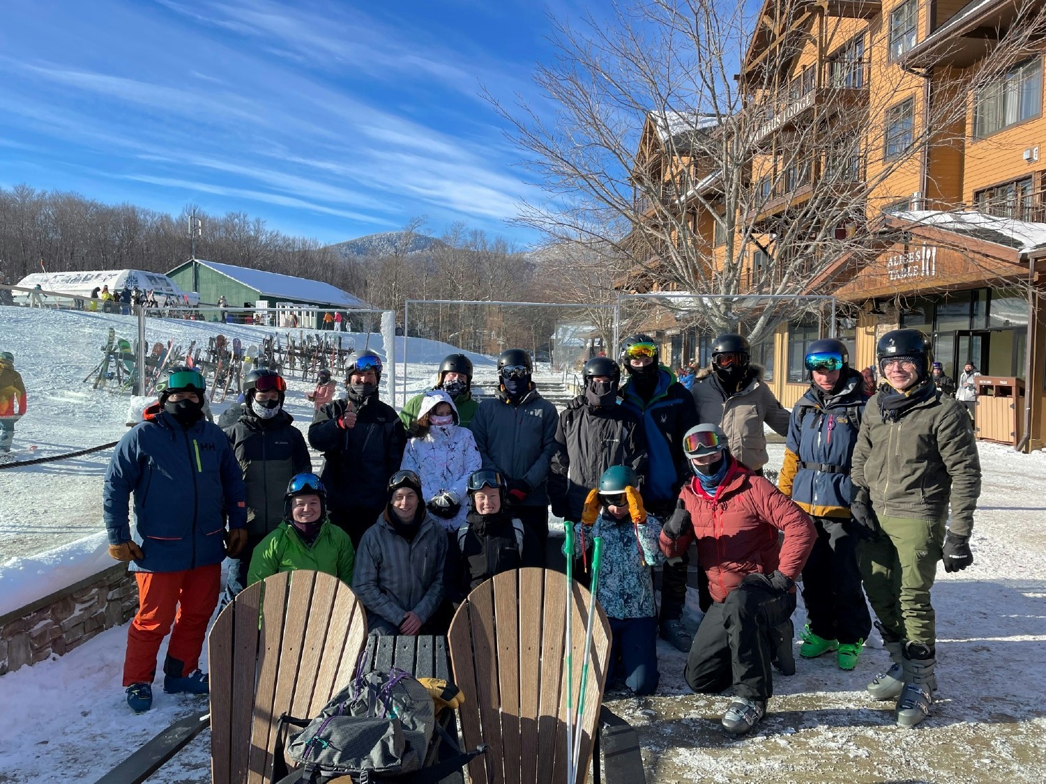 Vermont holiday ski party