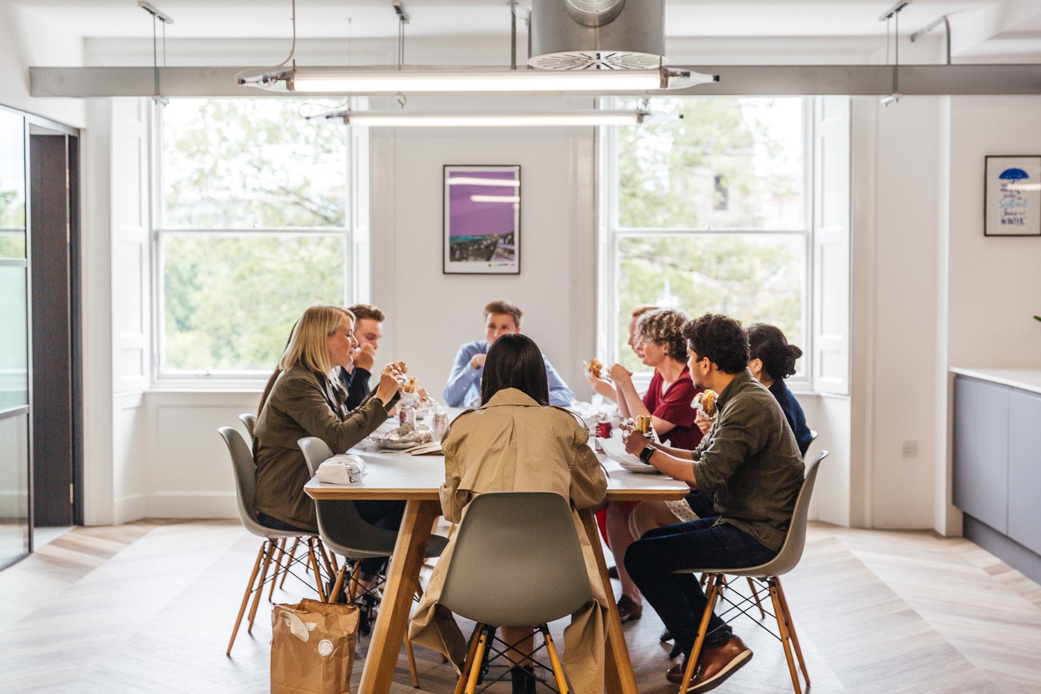 A break in the day for lunch with Kin — is there anything better?