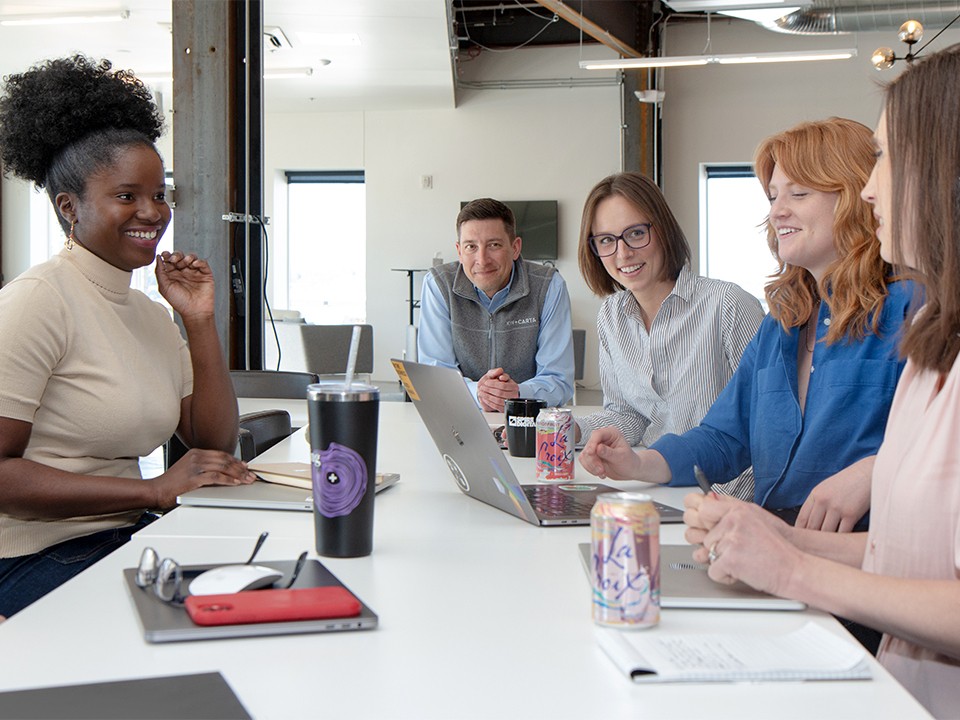 Collaboration in our Denver office.