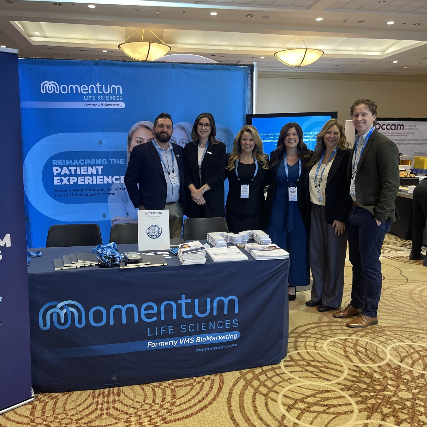Group of our nurses, marketing, and business development at the Hubs East conference event