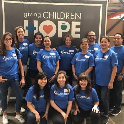 Volunteer event for Giving Children Hope