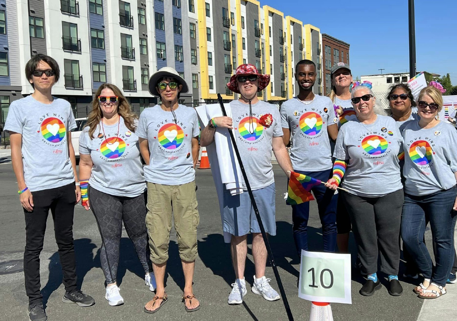 PFU America, Inc. staff at a Pride event.