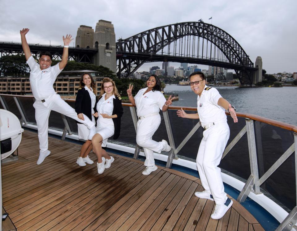 The Carnival Legend fleet finance team prepare for the US crossing in April.