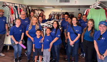 On April 22, over 75 employees in Phoenix volunteered at UMOM New Day Centers for a special Earth Day event.