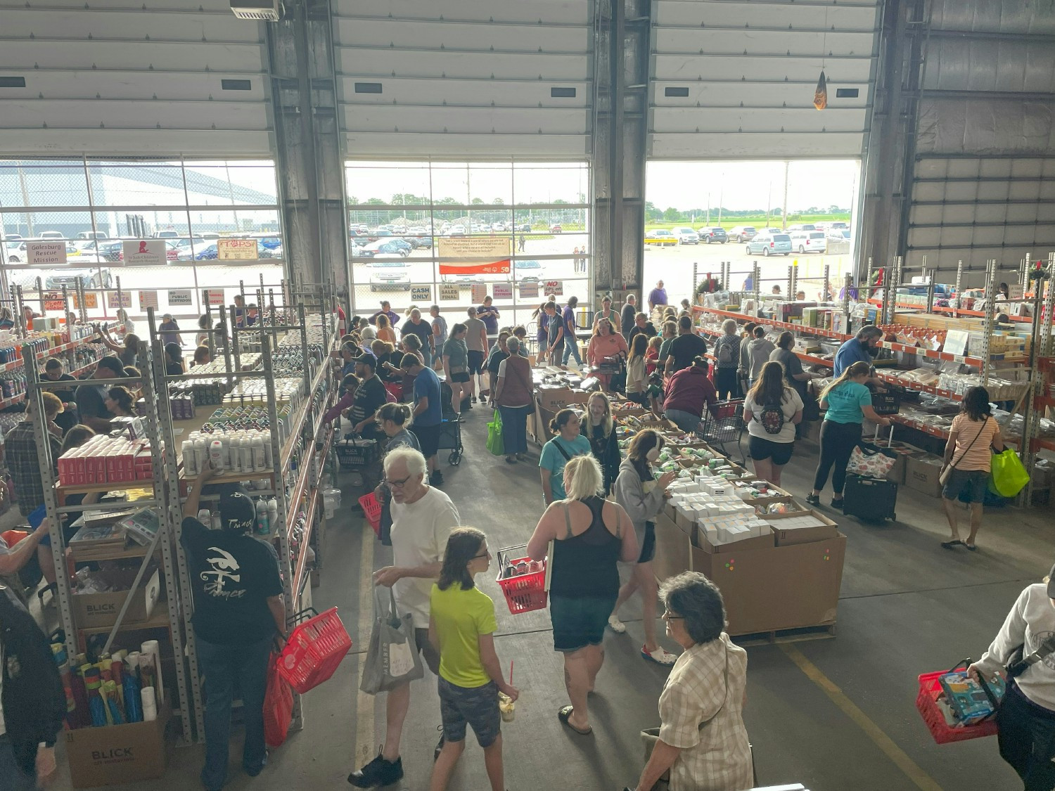 6th annual Blick yard sale, all proceeds go to help support 3 local & 2 national charities for Annual Blick Charity Walk