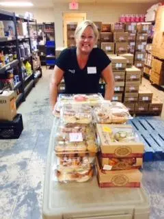 Shade Tree Volunteering in the Food Pantry