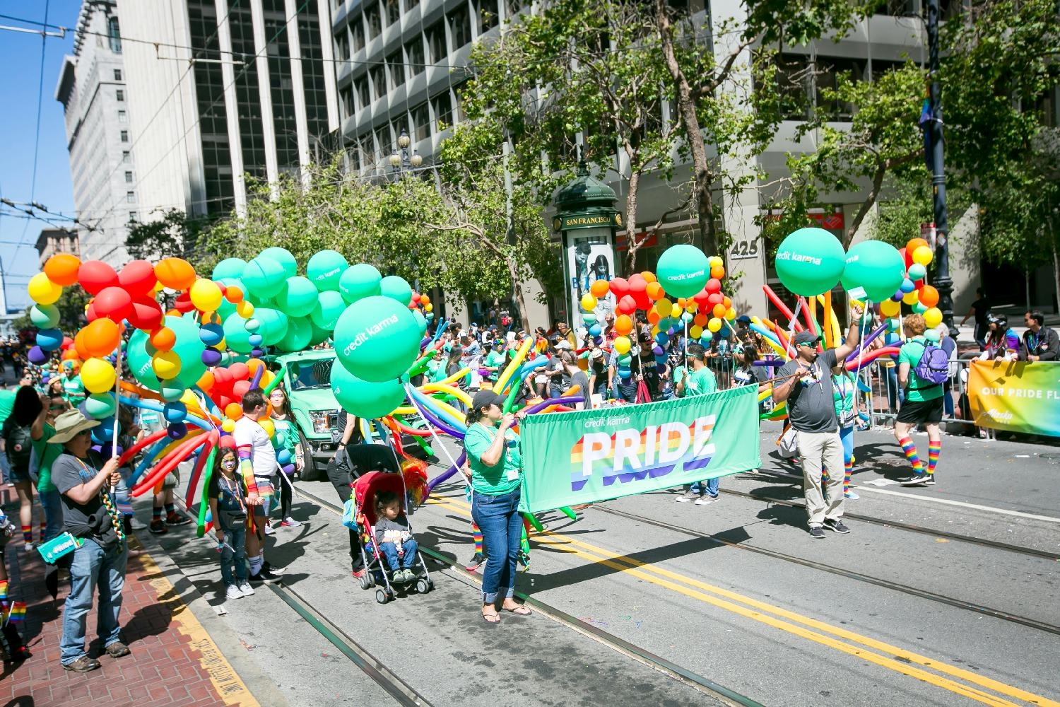 Credit Karma at San Francisco Pride 2019. 