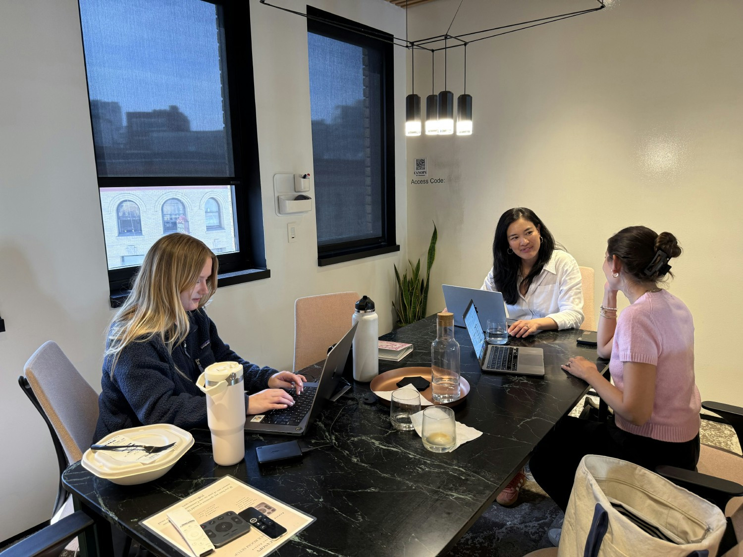 We get the team together for outings as much as possible—like dinner celebrating teammate promotions and project wins.