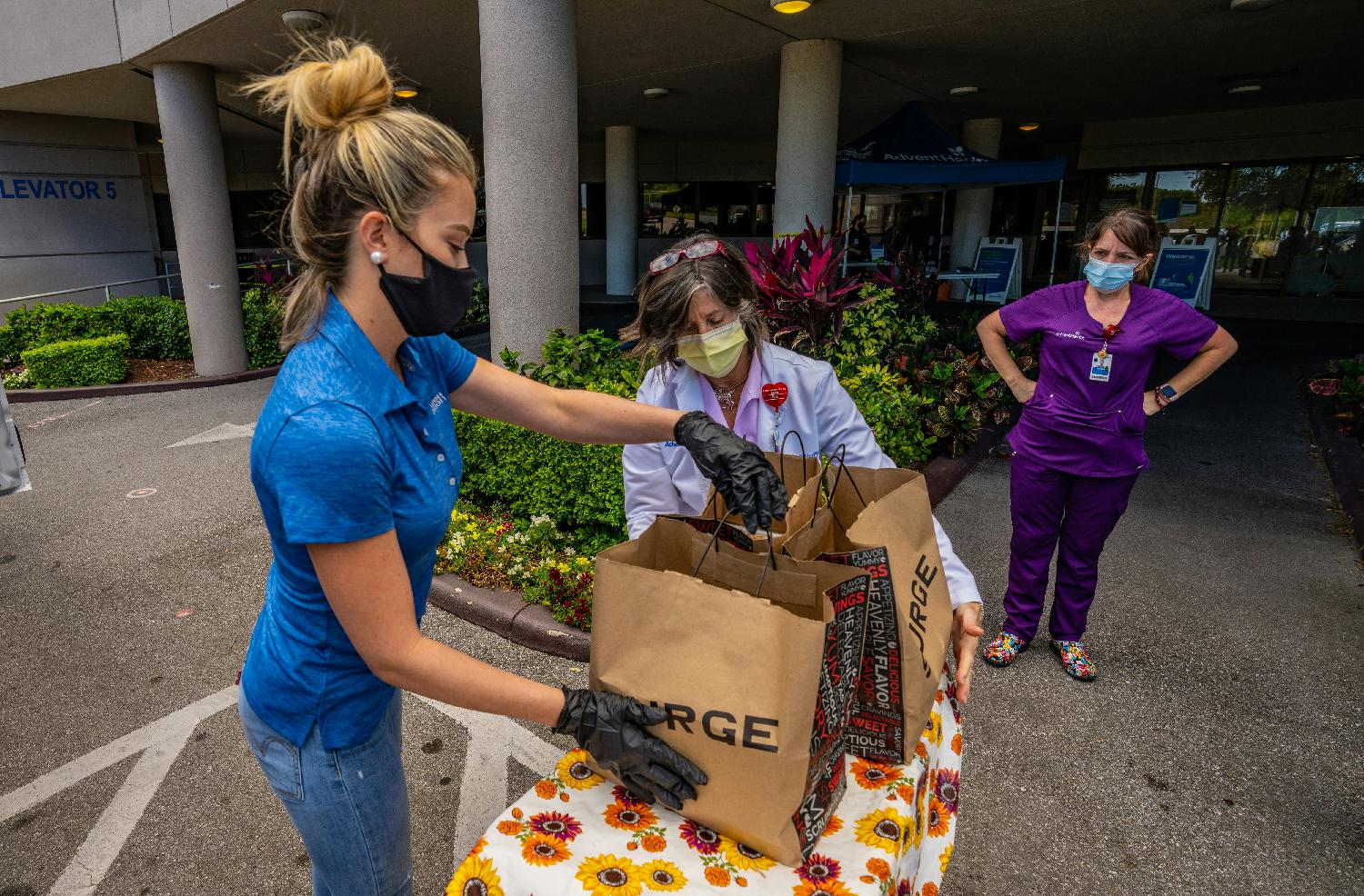 The Power Design SURGE Café team frequently gives back with food to organization like All Children’s Hospital.