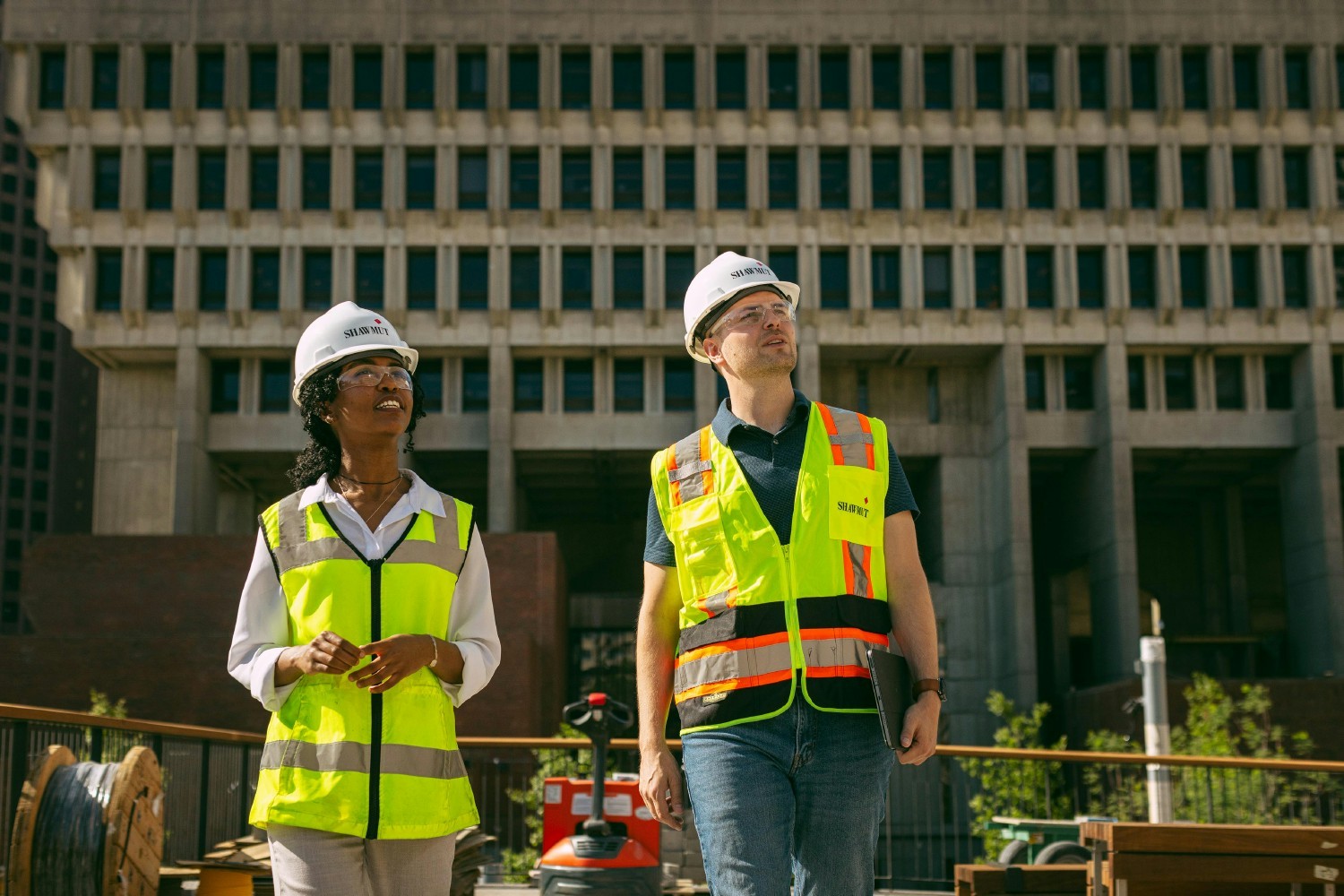 Shawmut employee-owners at a project in Boston, MA.