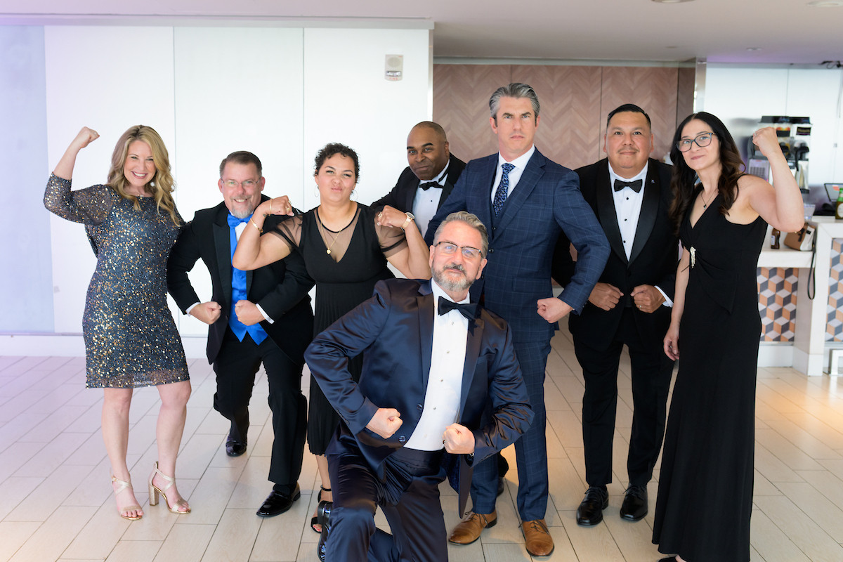 Striking a powerful pose - team spirit and celebration in full force at our annual #BeGreat employee recognition event!