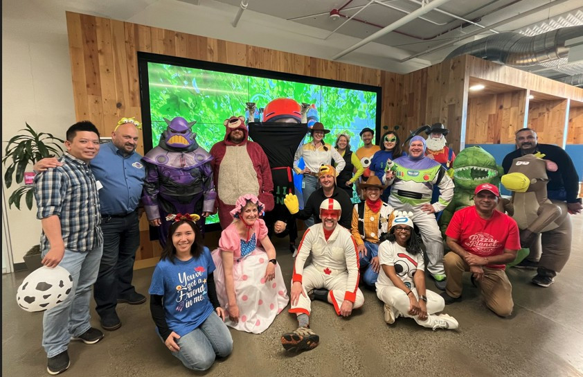 Our IT team as the cast from Toy Story for Halloween