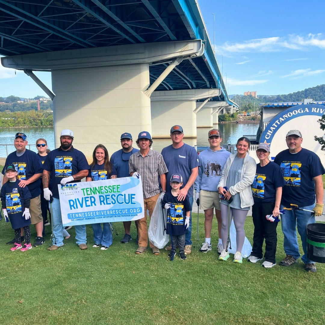 CMC Recycling Chattanooga collected nearly 700 pounds of trash and recyclables at the 37th annual Tennessee River Rescue