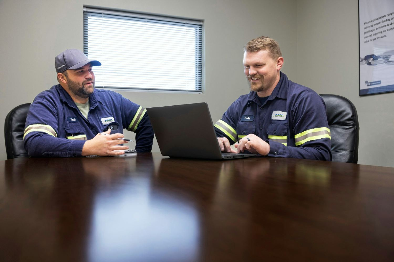 Team members meeting together to share ideas and strengthen the teamwork that powers CMC operations every day.