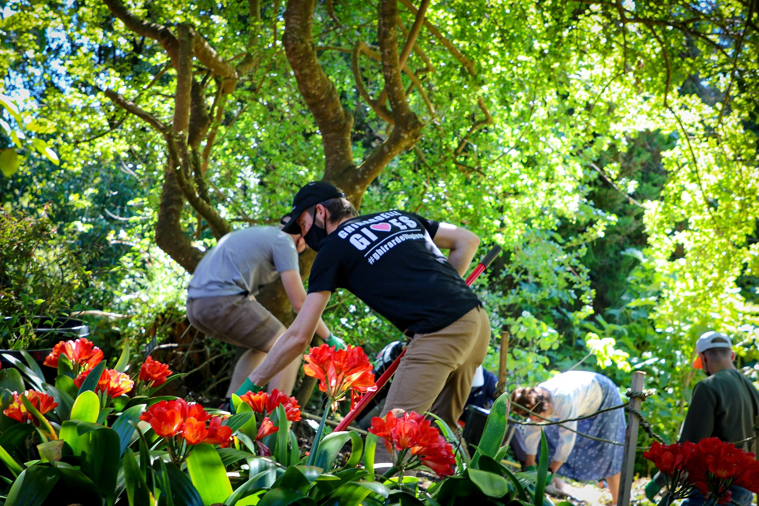 One of our core values, Responsibility, being exhibited by our Young Professionals ERG as they help with clean up work.