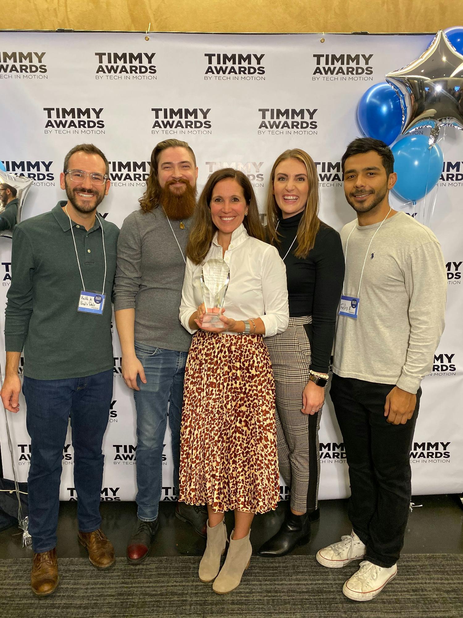 Winning a Timmy Award, for Best Workplace for Diversity.