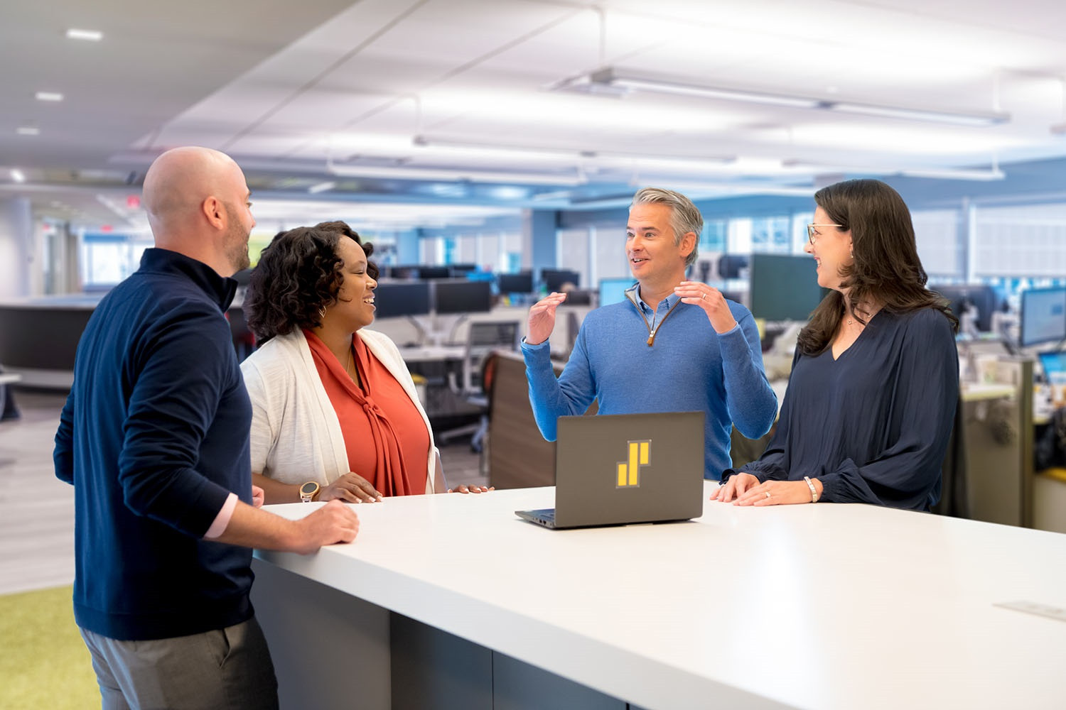 Our CEO, Brian Doubles, connects with our employees at our Stamford, CT headquarters.