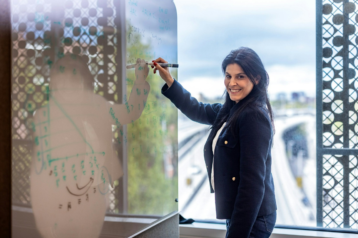 Immedica employee in a meeting