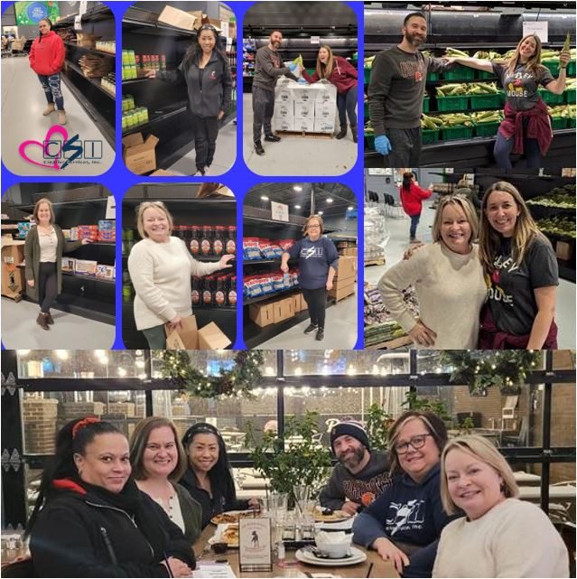 Our OH team members supporting our CSI Cares initiative at a local food bank
