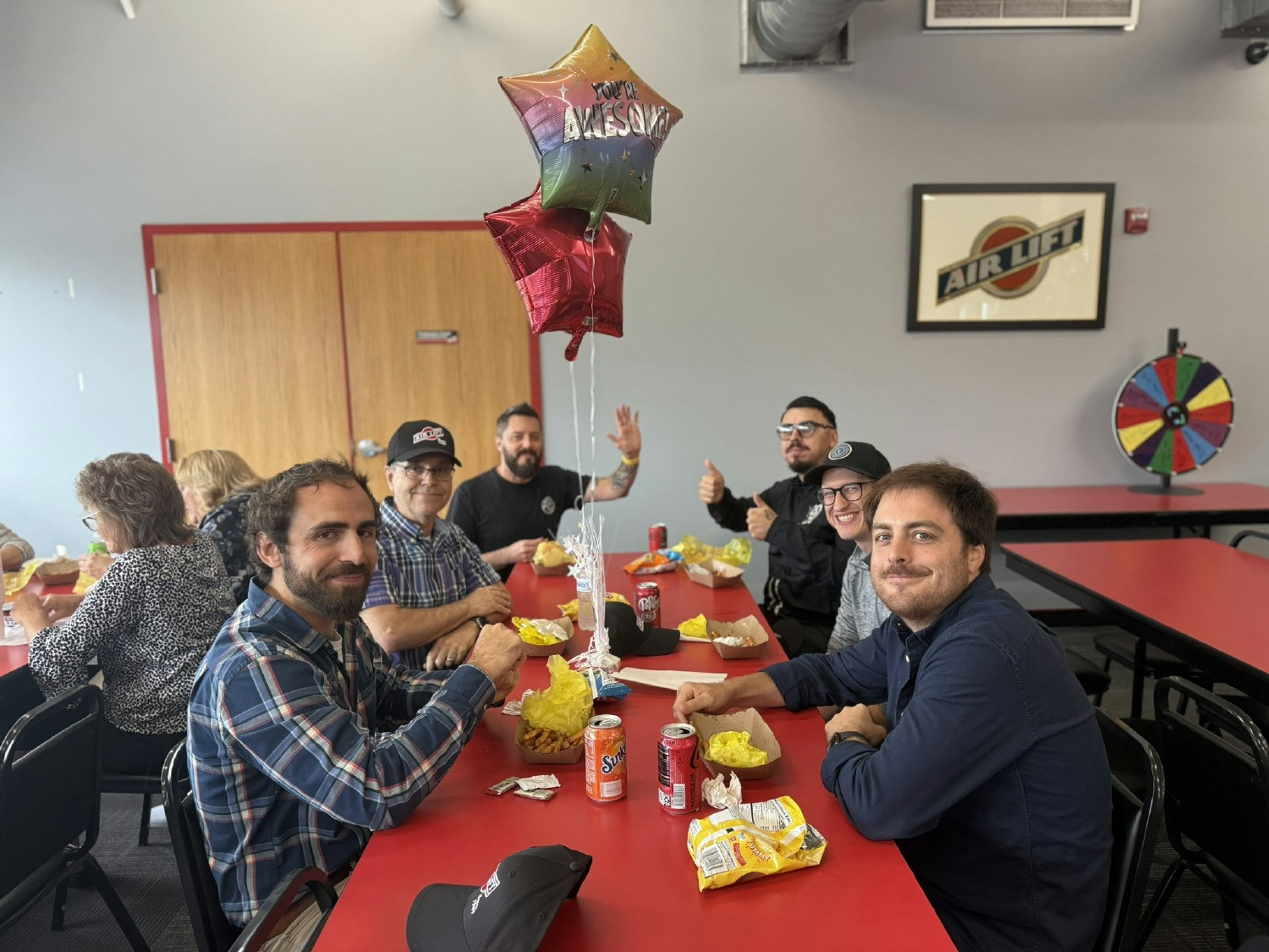 Our staff are enjoying a well deserved lunch from a local food truck as a thank you from our ELT for their hard work! 