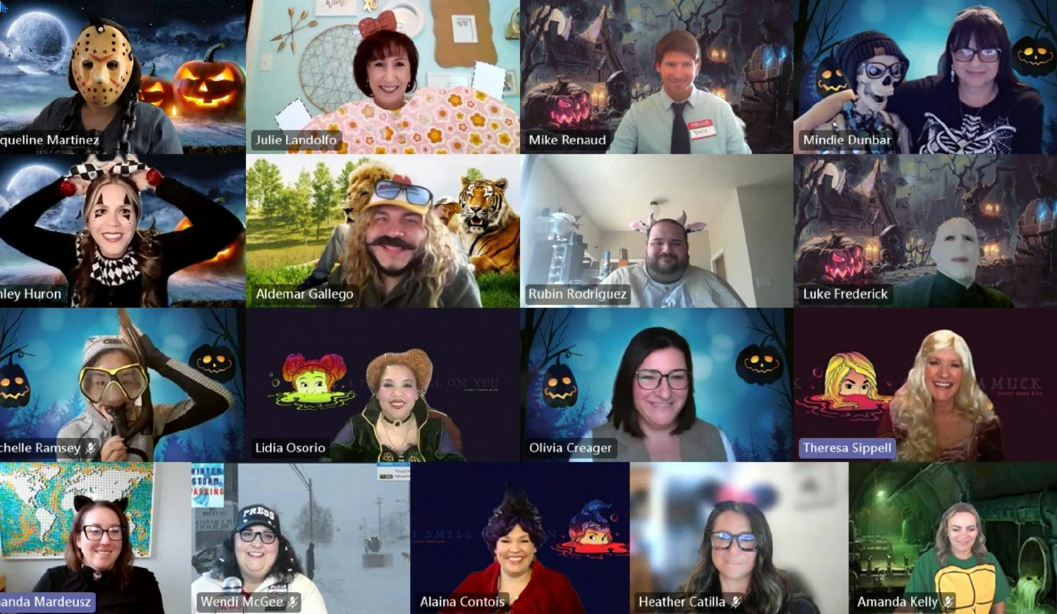 Halloween:
Remote work: our annual costume contest lives on, one square at a time.