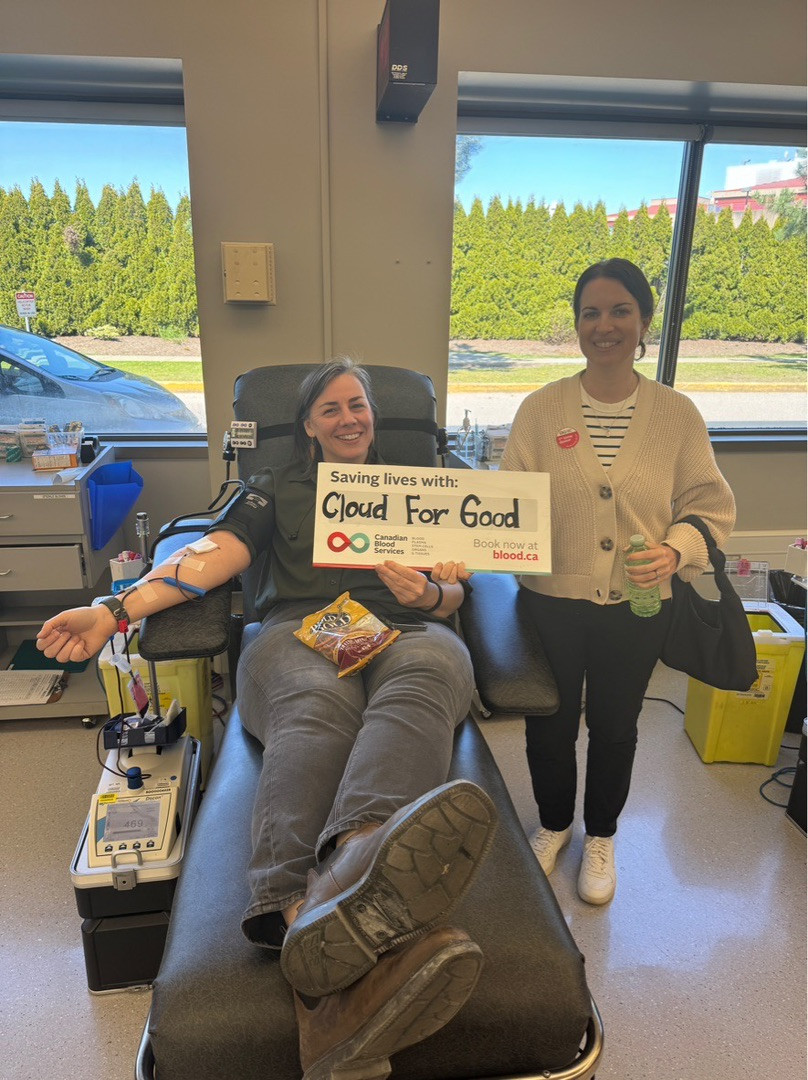 Goodies in Vancouver donated blood with Canadian Blood Services.