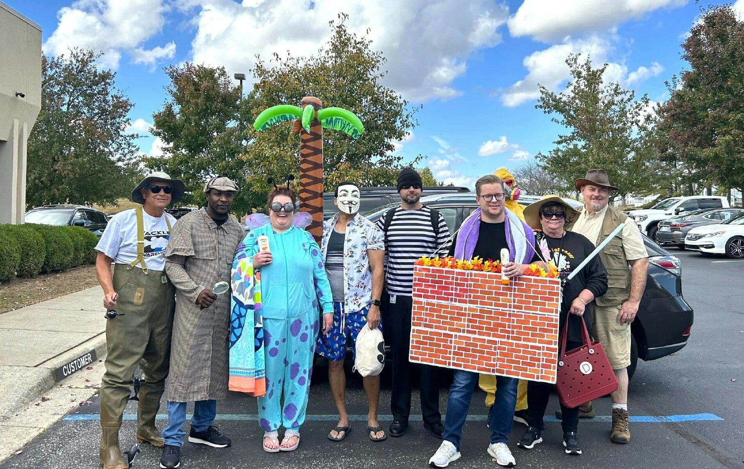 Celebrating our annual 'Tec or Treat' with friends, families, and chili, and costume contests!