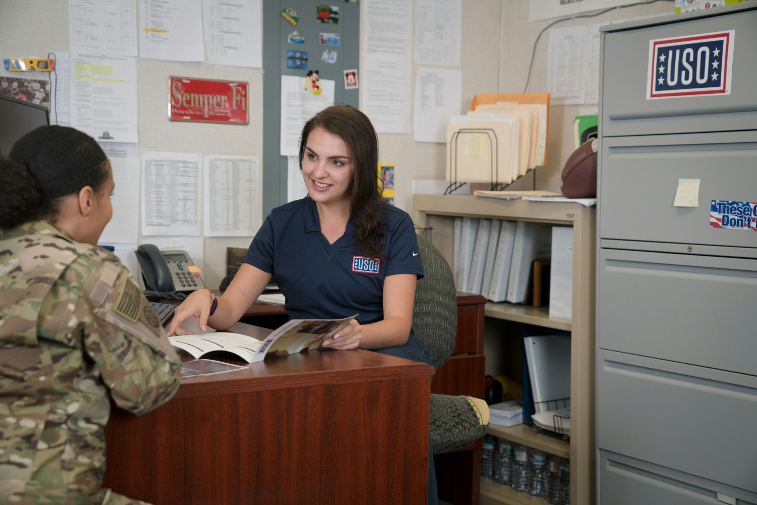 Spending some one on one time with our service members. 