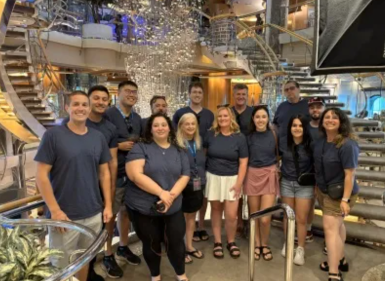The California team celebrated this year's excellence with a cruise. 