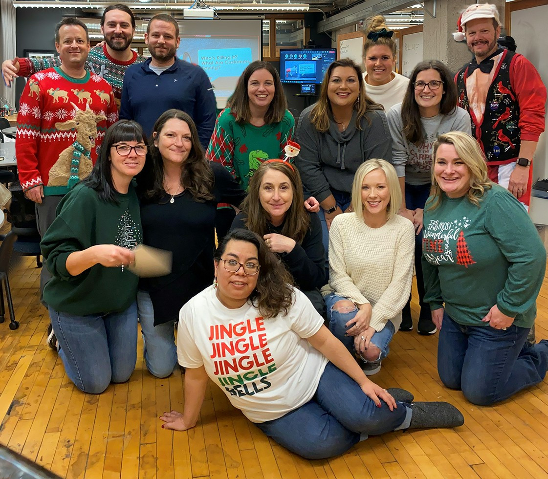 Trading our timelines for tinsel, showing that the one thing we manage better than our projects is celebrating together!