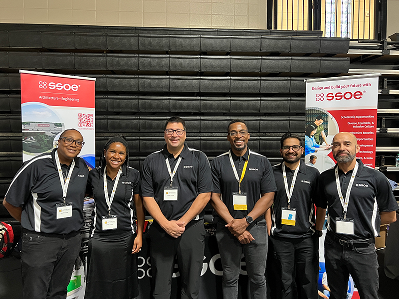 SSOE employees volunteered their time at a Kennesaw State University career fair.