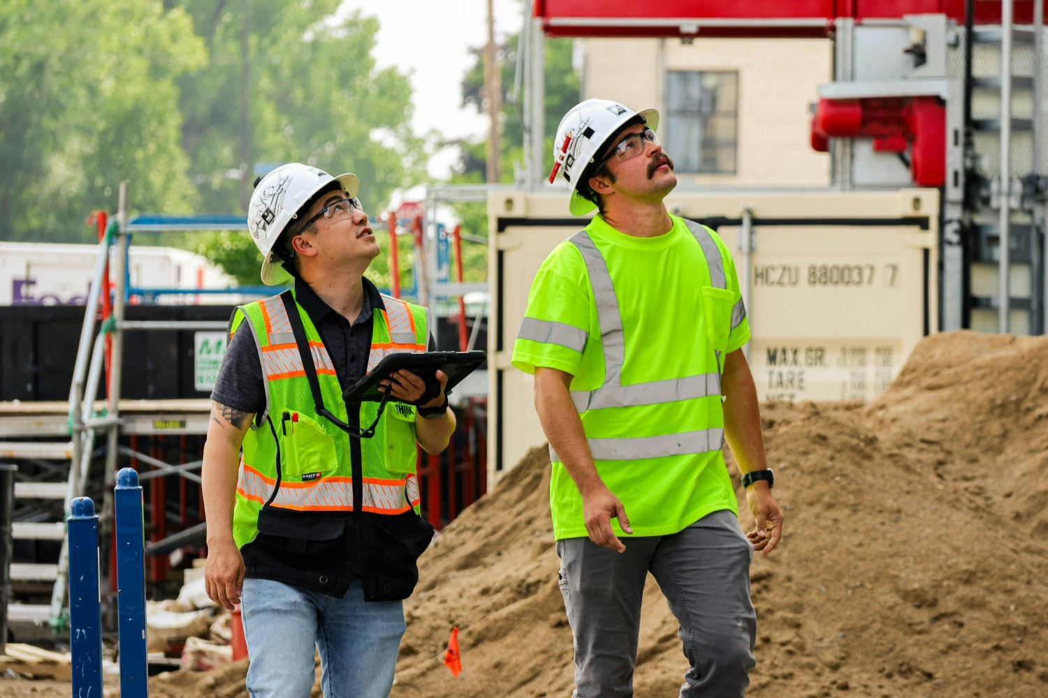 Construction teams honoring those lost on 9/11 at the Salt Lake Airport project