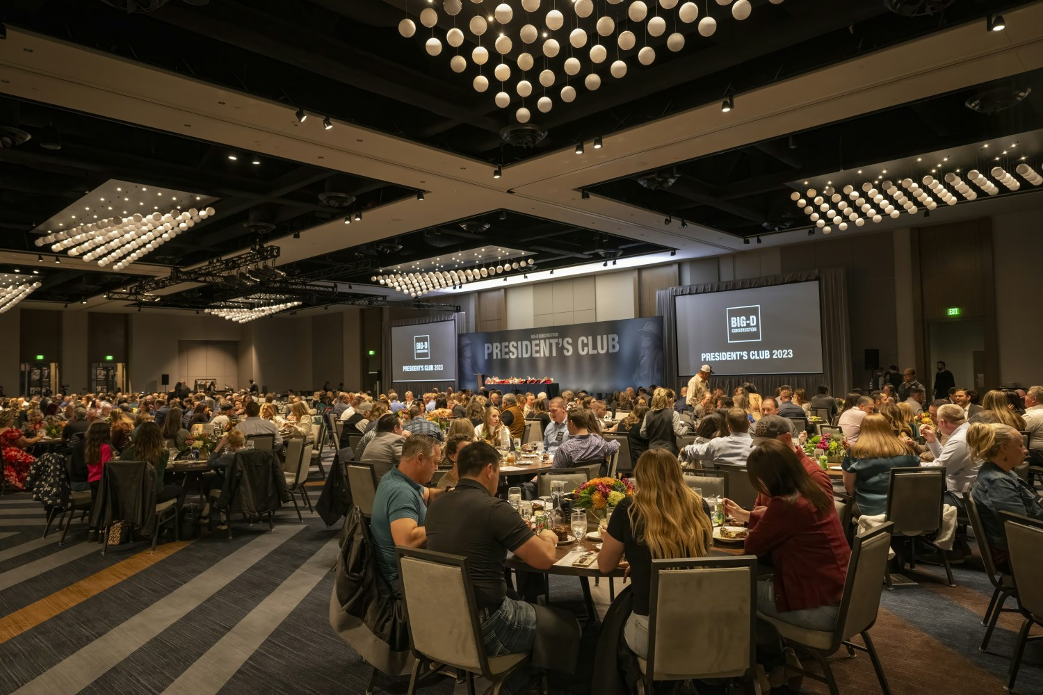 Annual President's Club Celebration. We recognize employees who hit 5, 10, 15, 20, 25, 30, 35, 40, and 45 years.