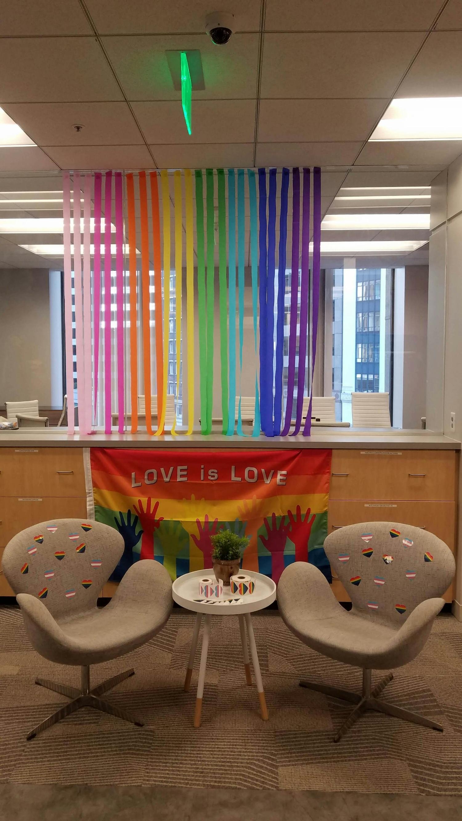 Office during Pride
