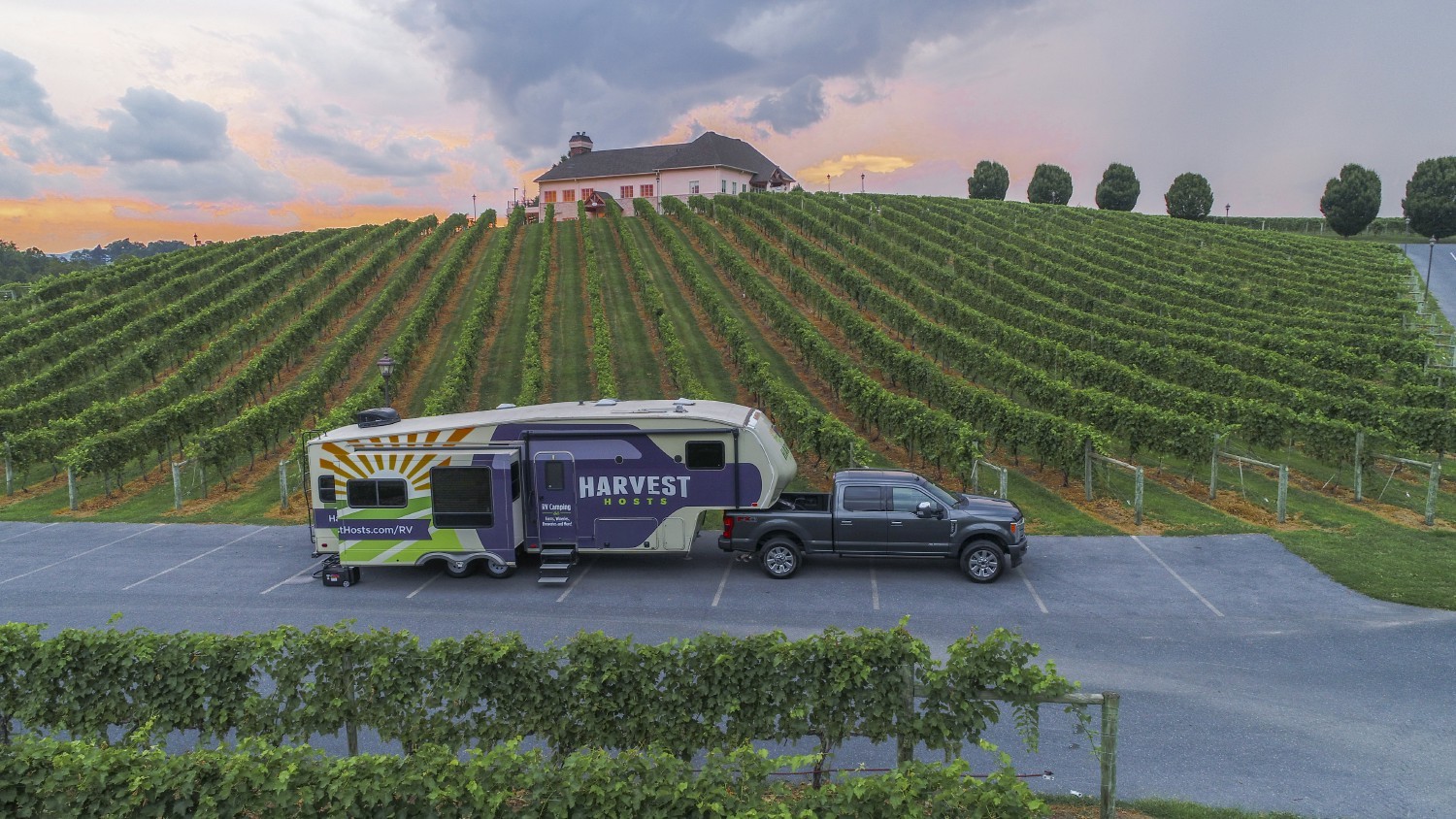 Harvest Hosts CEO at a Host Winery