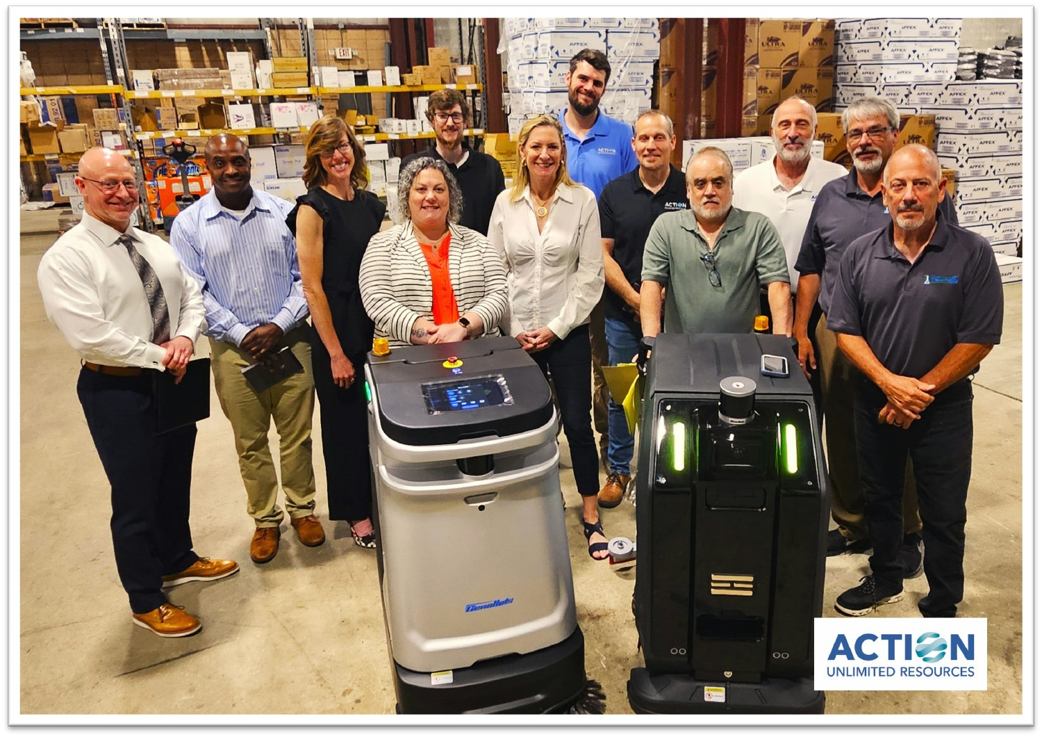 The Team learning about some new machines.