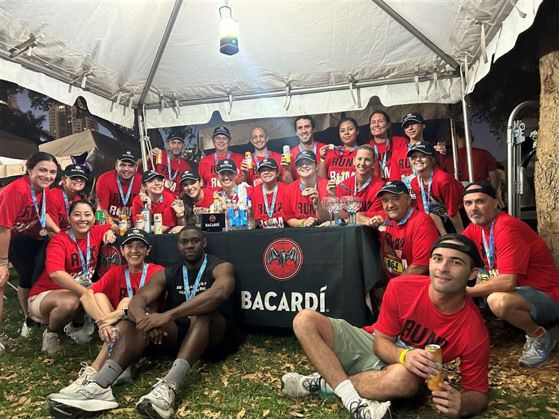 Team Bacardi represented yet another year at the Miami Lexus Corporate Run - April 2025