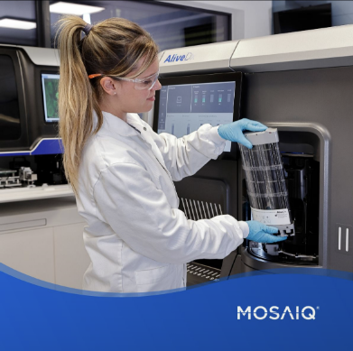 Company profile - One of our employees using our MosaiQ instrument
