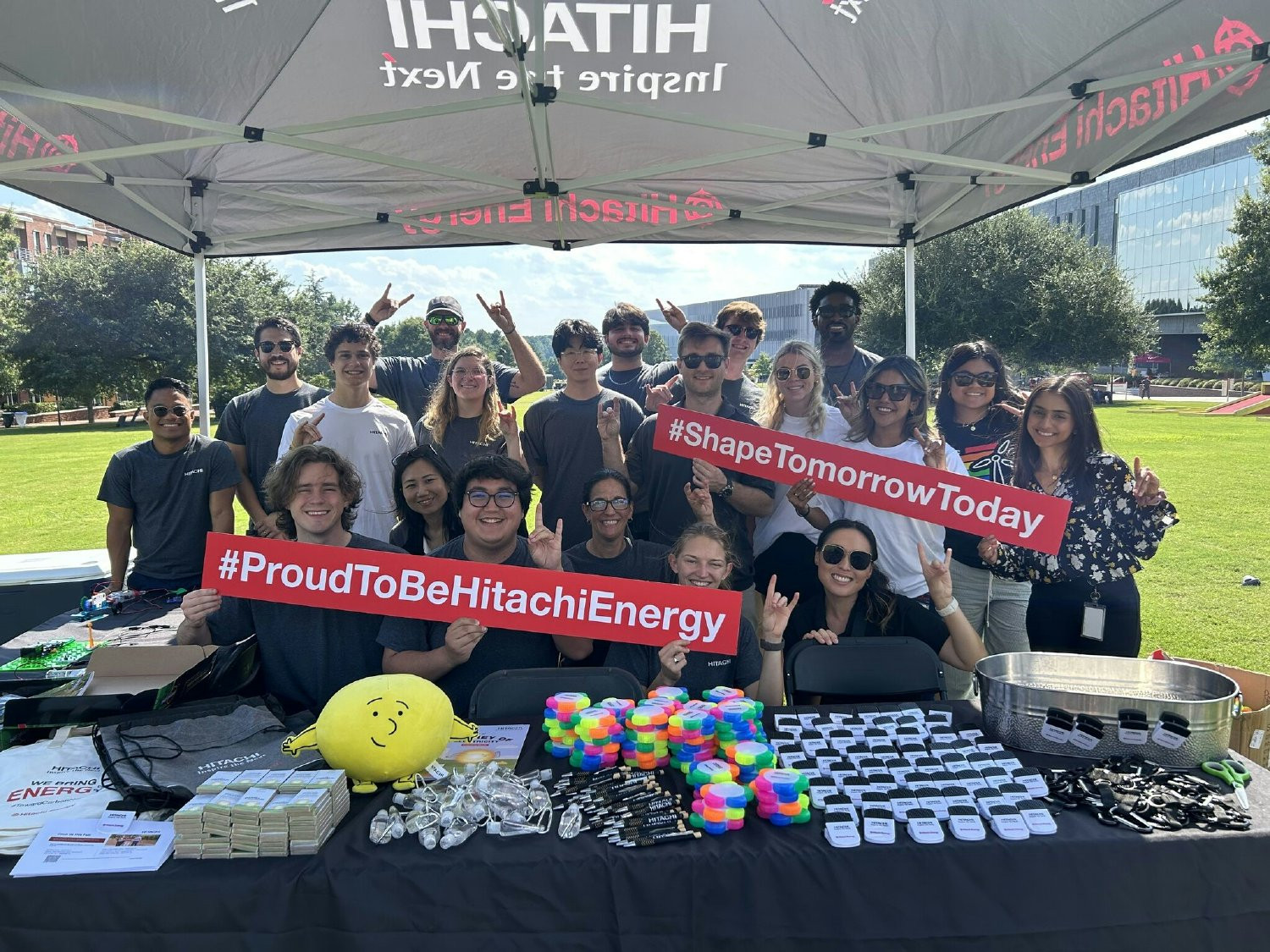 Employees volunteer at the NC State College of Engineering POP back event where we connect with thousands of students.