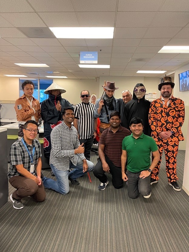 The IT Department knows how to dress up for the Halloween season!
