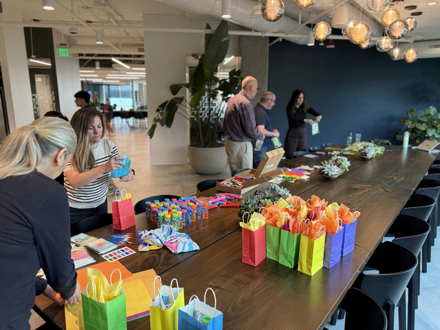 Hands-on volunteering at our Seattle office