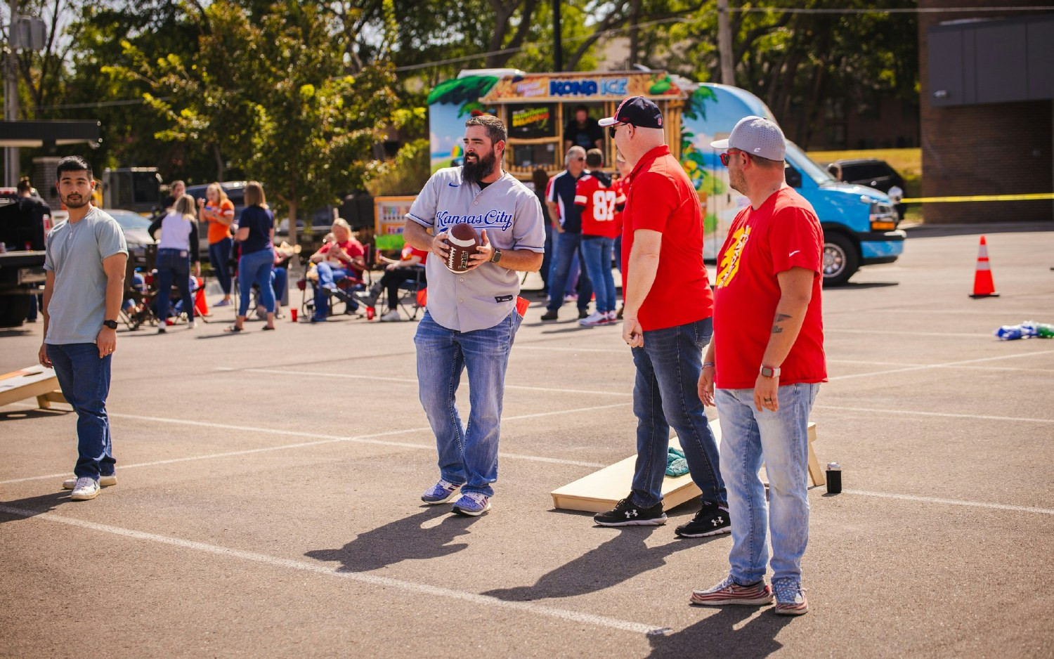 Our Fun Committee makes sure we have time to take a breather, providing activities ranging from cornhole to karaoke  